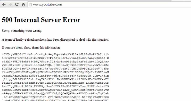 Cateva minute de reculegere pentru YouTube 1 eroare 500 youtube