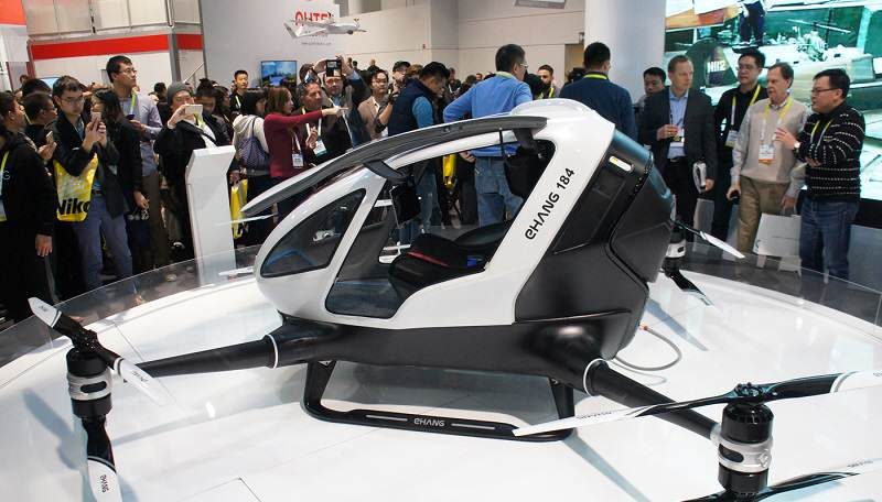 One-Seat, Self-Driving Flying Vehicle. Cum sună? 1 Ehang 184