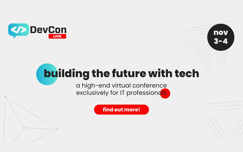 DevCon Live – cea mai amplă conferință online dedicată profesioniștilor IT revine în luna noiembrie cu scene noi 1 DevCon Live 2021