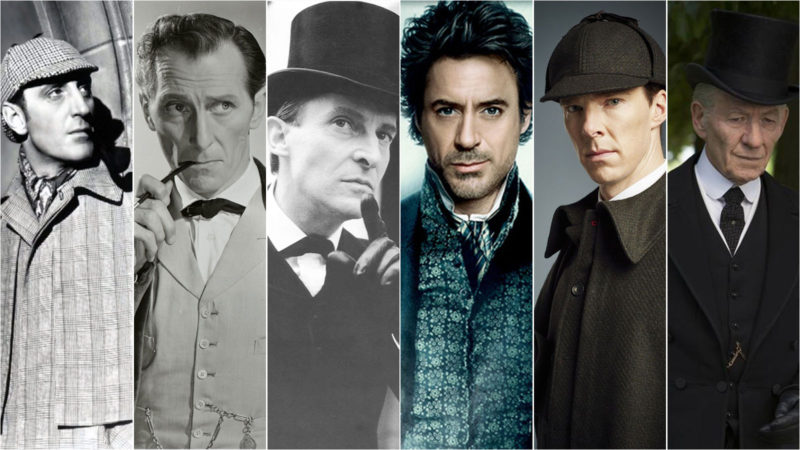 actorii ce l-au interpretat pe Sherlock Holmes in diferite ecranizari