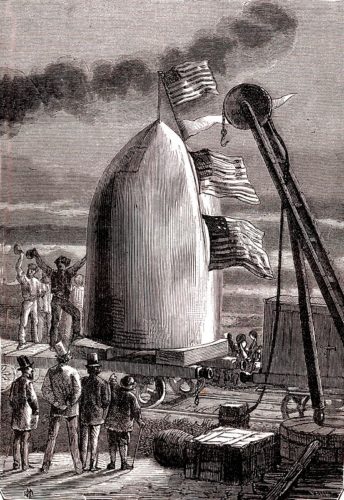 racheta spre lună predicție Jules Verne
