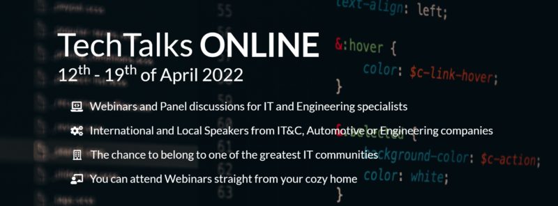 <a></a>TechTalks - Cum sa alegi webinariile si conferintele care ti se potrivesc 1 techtalks