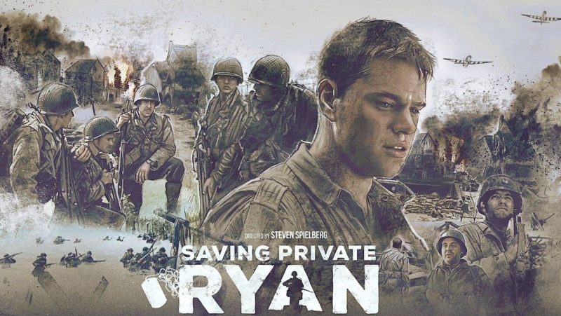 Saving Private Ryan cu Tom Hanks, Edward Burns și Tom Sizemore.