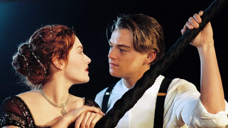 Leonardo DiCaprio, Kate Winslet în Titanic