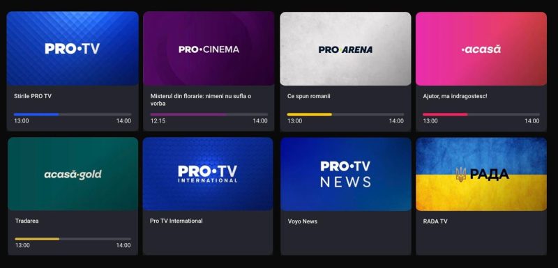 Ce canale de televiziune găsesc pe Voyo România?