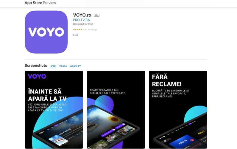 Pot instala Voyo România pe Apple?