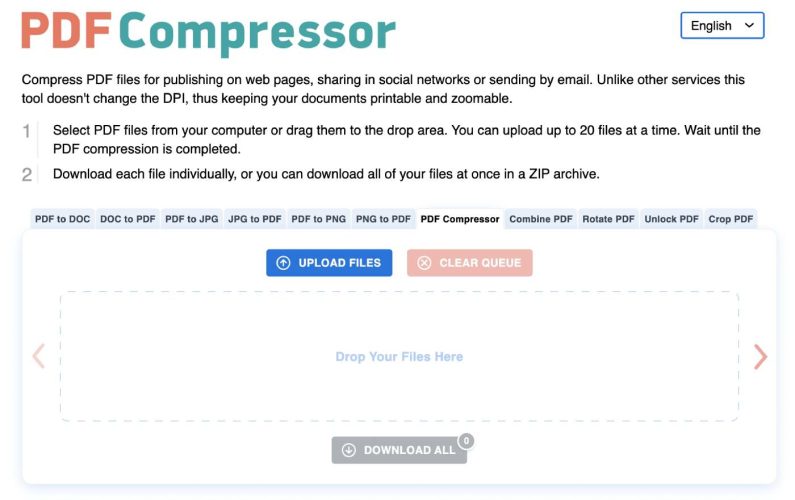 PDF Compressor este un instrument simplu și eficient de comprimare a fișierelor, cu interfață drag and drop