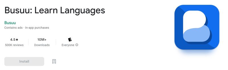 Aplicația Busuu pentru învățare de limbi străine