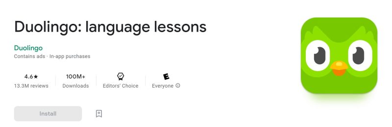 Aplicația Duolingo pentru învățare de limbi străine