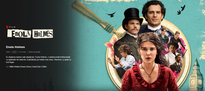 Filmul Enola Holmes, disponibil acum pe Netflix