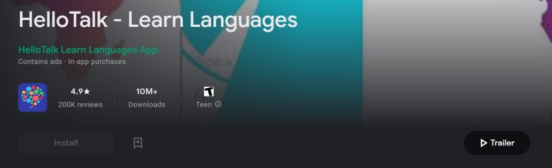 HelloTalk pentru învățare de limbi străine