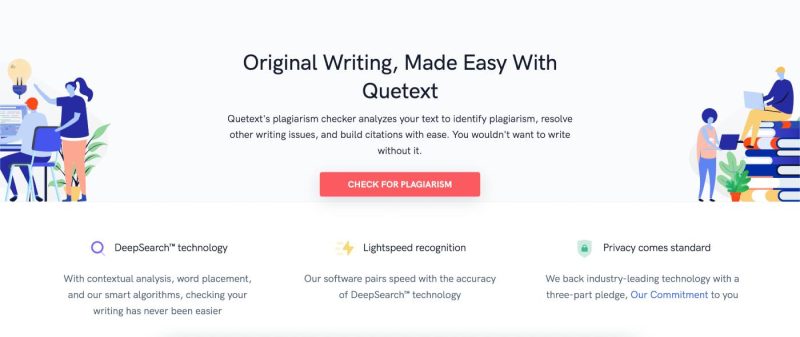 Quetext este extrem de eficient pentru scriitorii care trebuie să verifice originalitatea conținutului lor