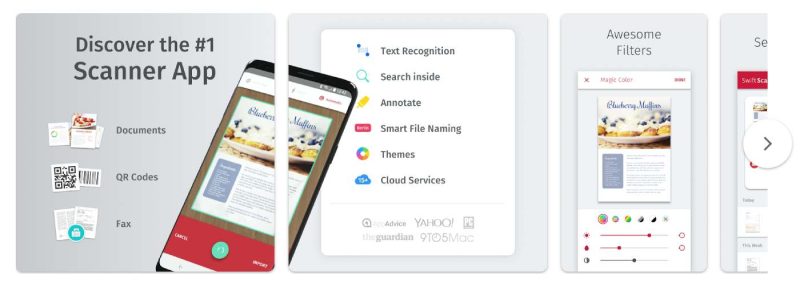 SwiftScan funcționează atât pe iPhone, iPad cât și pe Android