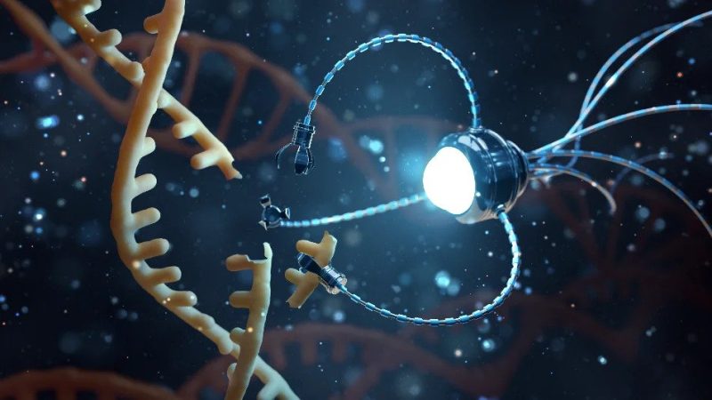 Nanotehnologia, ADN-ul și o proteină care acționează ca o foarfecă