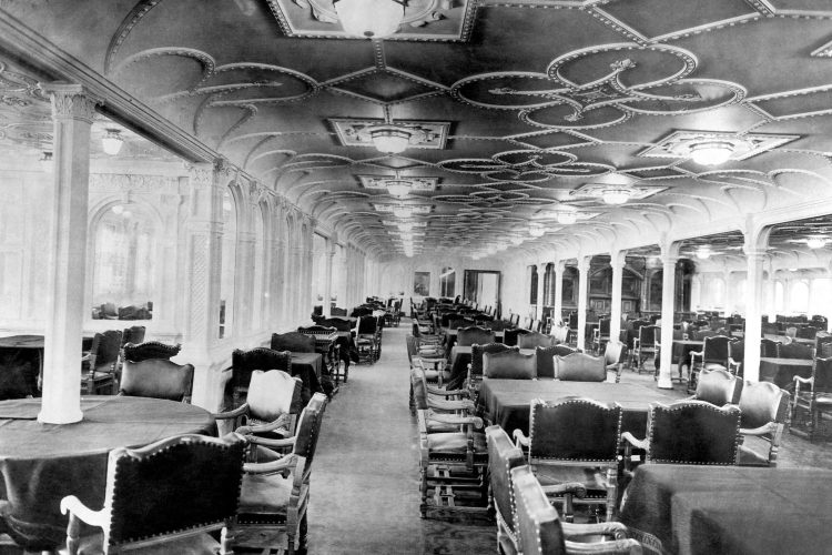 Sala de mese, clasa I, Titanic