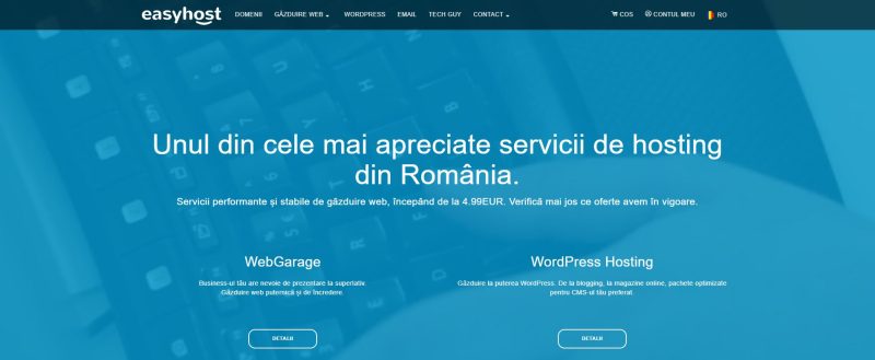 Cel mai bun hosting din România în 2023. Iată ghidul nostru pentru găzduirea noului tău website 6 Pagina de acasă Easyhost
