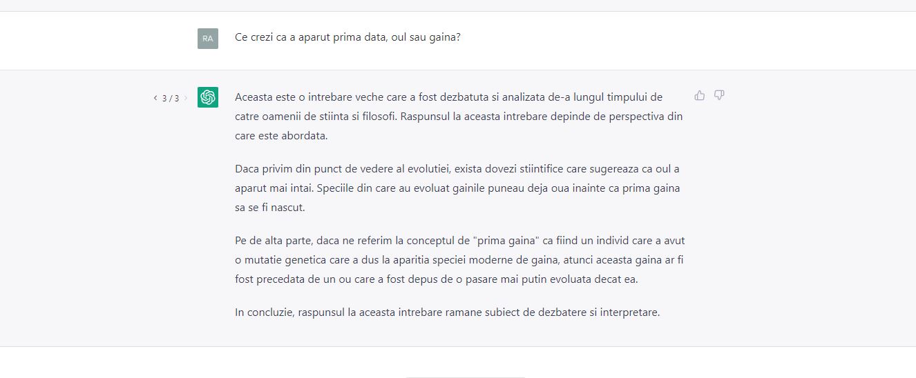 Ce este ChatGPT? Cum funcționează și ce poate face? 2 Oul sau gaina dezbatere ChatGPT
