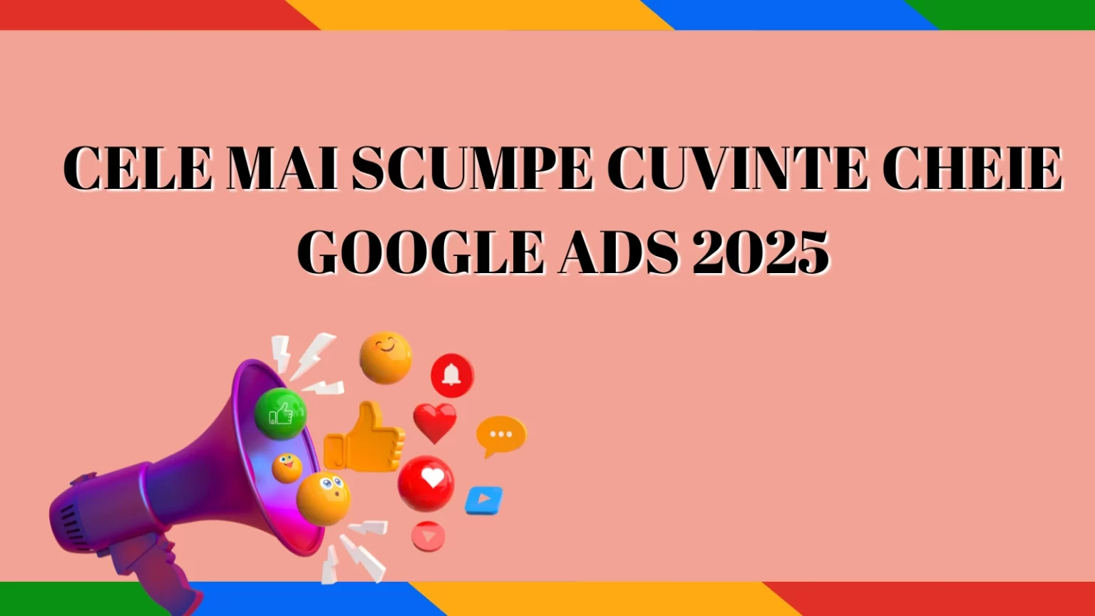 Cele mai scumpe cuvinte cheie Google Ads Top 100 pentru 2025