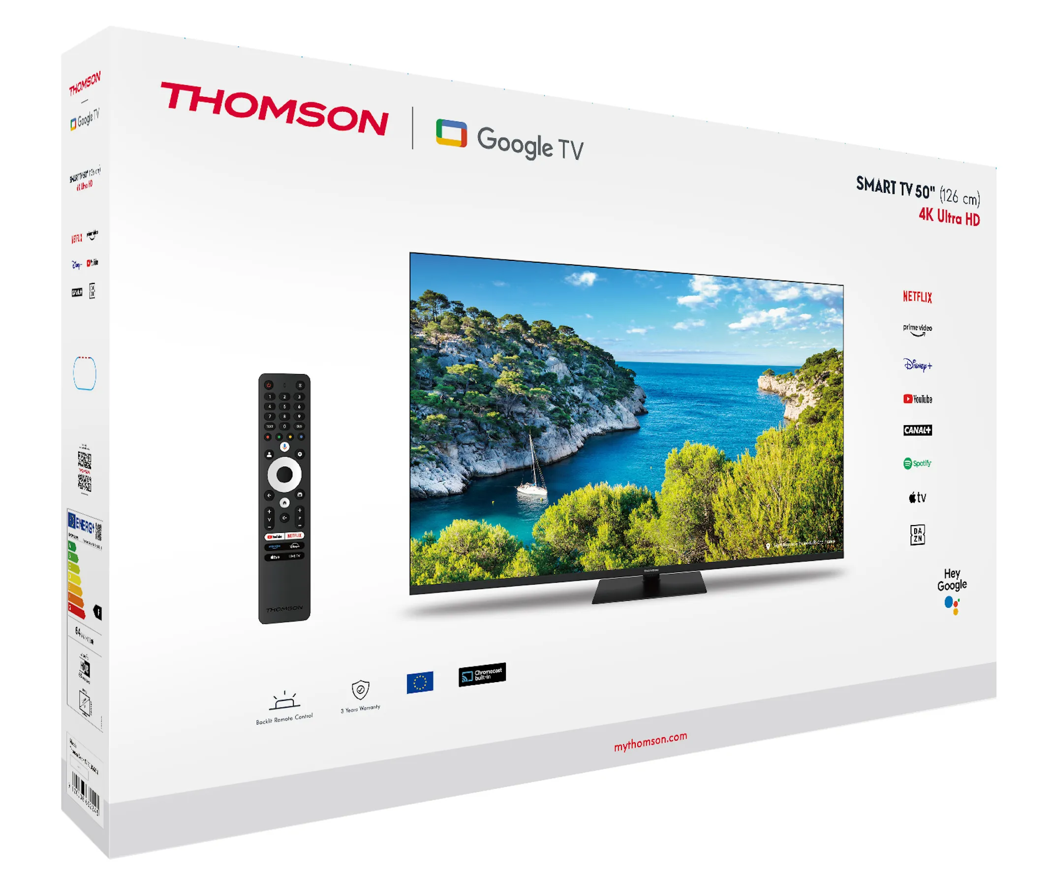 Instalare și configurare inițială THOMSON Google TV UHD
