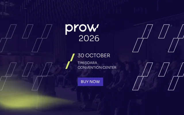 PROW Conference anunță primii speakeri confirmați pentru ediția din 30 octombrie, la Timișoara, și trei workshopuri pe 29 octombrie 3 PROW Conference anunță primii speakeri confirmați pentru ediția din 30 octombrie, la Timișoara, și trei workshopuri pe 29 octombrie