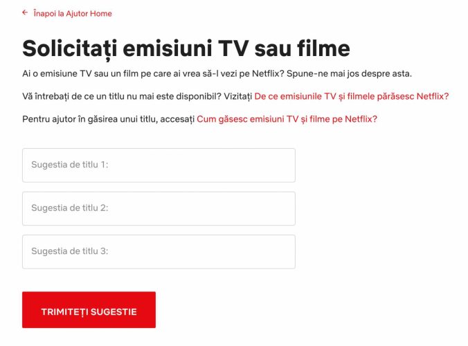 5 funcții ascunse Netflix pe care ar trebui să le încerci 5 Solicitarea filmelor/serialelor negăsite pe Netflix