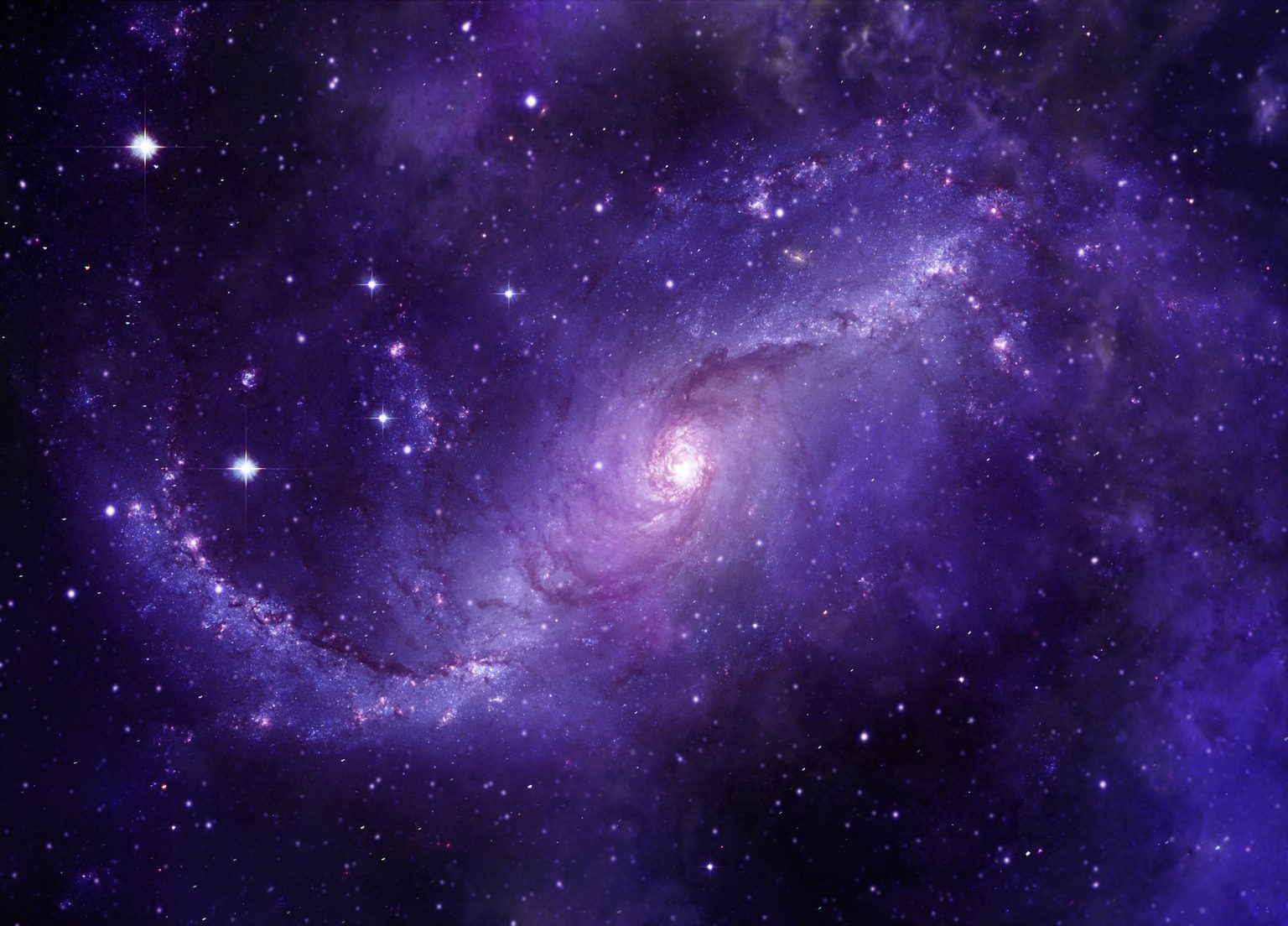 Trei galaxii au fost surprinse