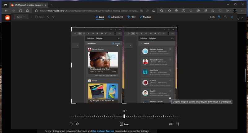 Microsoft Edge va permite editarea imaginilor înainte de a fi descărcate