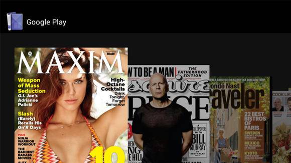 Google Play magazines