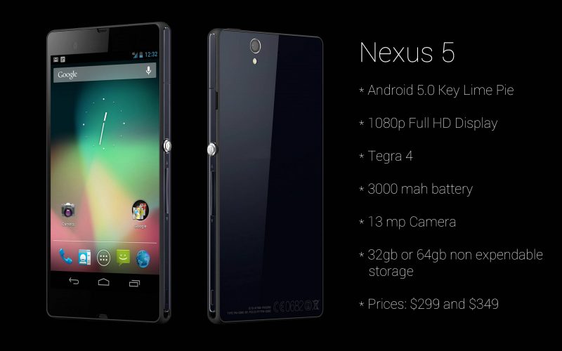 lg nexus 5 google android 5