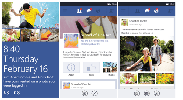 windows phone facebook