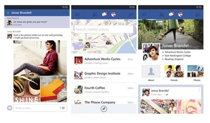 facebook pentru windows phone