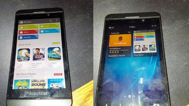 blackbbery google play