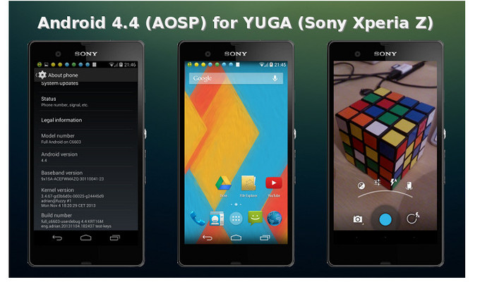 sony zperia z android 4.4 kitkat