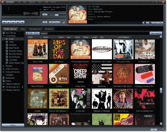 winamp media player
