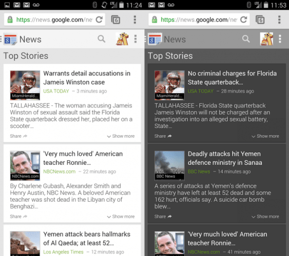 google news mobile web app