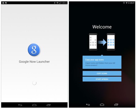 Google Now Launcher Screenshots
