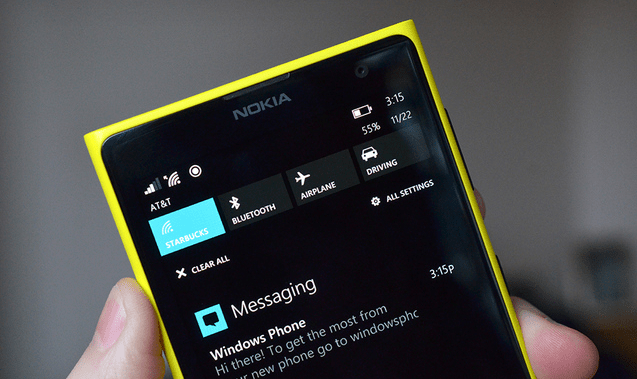 centru de notificari a windows phone 8.1