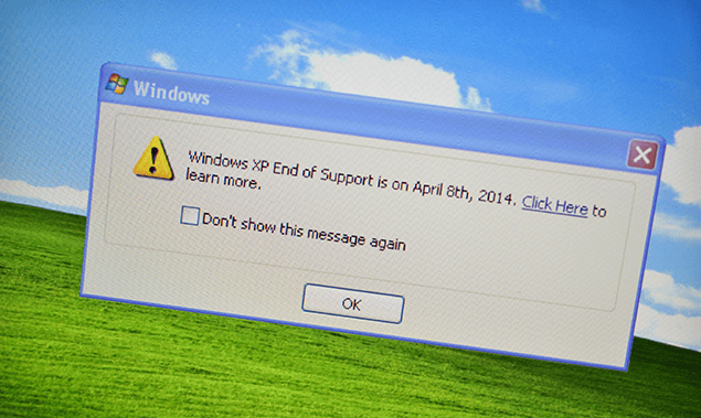 Microsoft va avertiza utilizatorii Windows XP sa isi actualizeze sistemul de operare microsoft windows xp mesaj popup