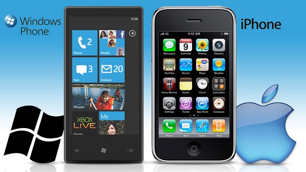 Vanzarile telefoanelor cu Windows Phone depasesc iPhone in Romania windowsphone7 iphone