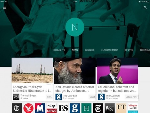 Google Currents pe iOS devine Google Play Newsstand google currents pentru ios