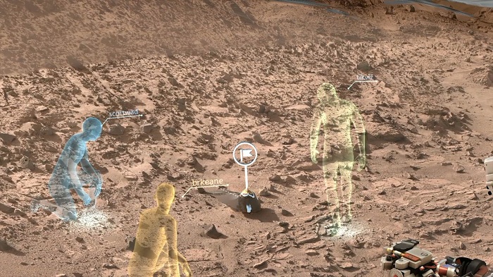 NASA OnSight si HoloLens de la Microsoft