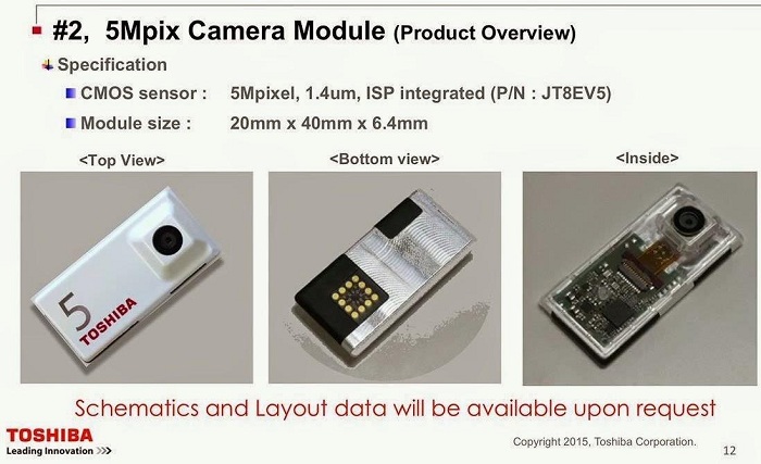 Modul Camera foto pentru Ara de la Toshiba