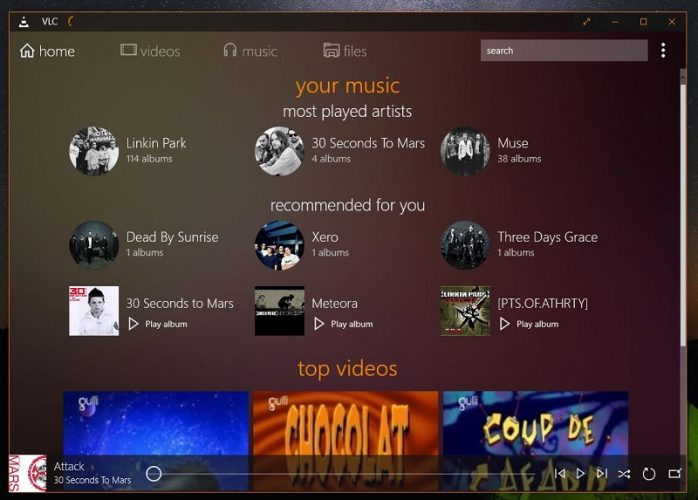 VLC pentru Windows Store