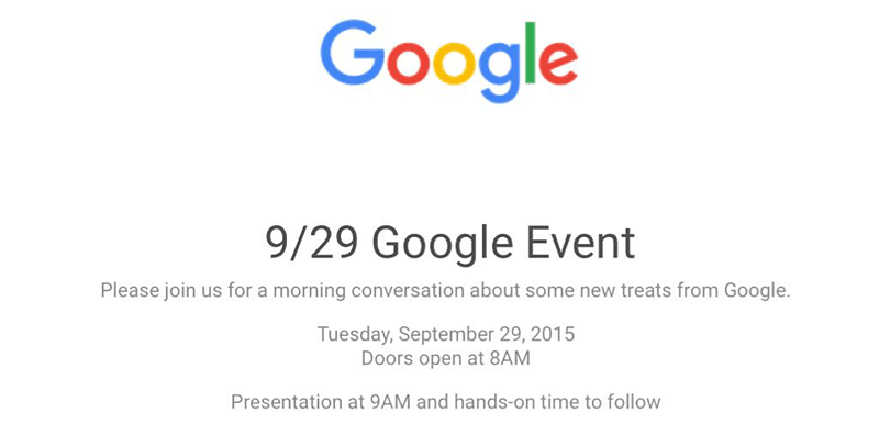 Eveniment Google 2015