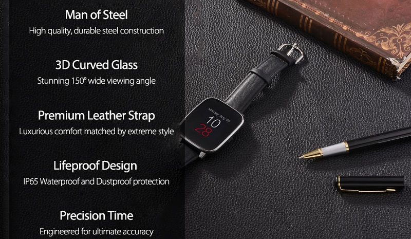 Încearcă ceasul Zeblaze Crystal cu brățară din piele (p) Zeblaze Crystal Gearbest