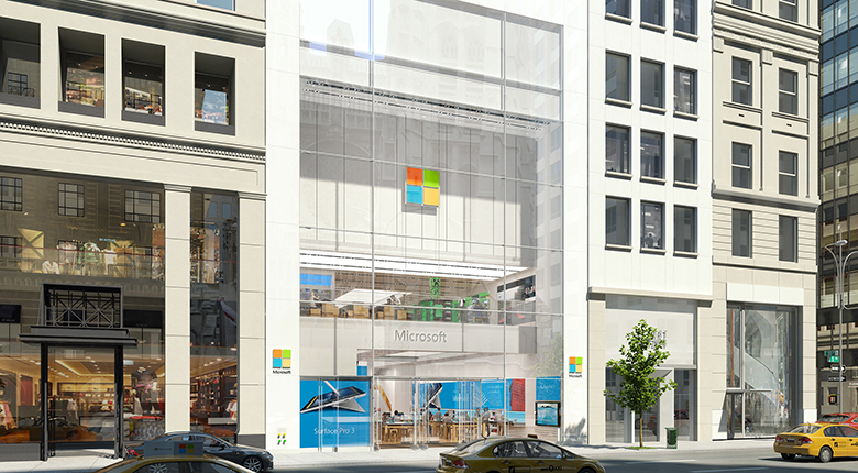 Microsoft a deschis primul magazin de top în New York Magazin retail Microsoft