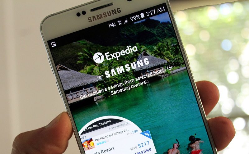 Exclusivități de booking prin „Expedia for Samsung” Expedia for Samsung