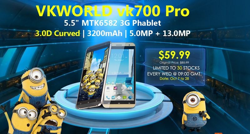Cumpără phabletul Vkworld vk700 Pro la doar 60$ de la Everbuying VKWorld VK700 Pro la Everbuying