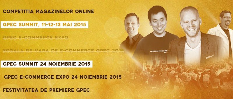 La GPeC Summit 2015 vom întâlni 4 nume grele în marketing online şi optimizarea conversiilor GPeC 2015