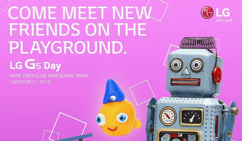 LG G5 va fi prezentat pe 21 Februarie Invitatie prezentare LG G5